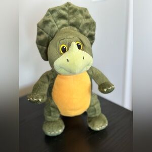 Kohls Cares Triceratops Dinosaur Plush 12" Dino Green Yellow Stuffed Animal